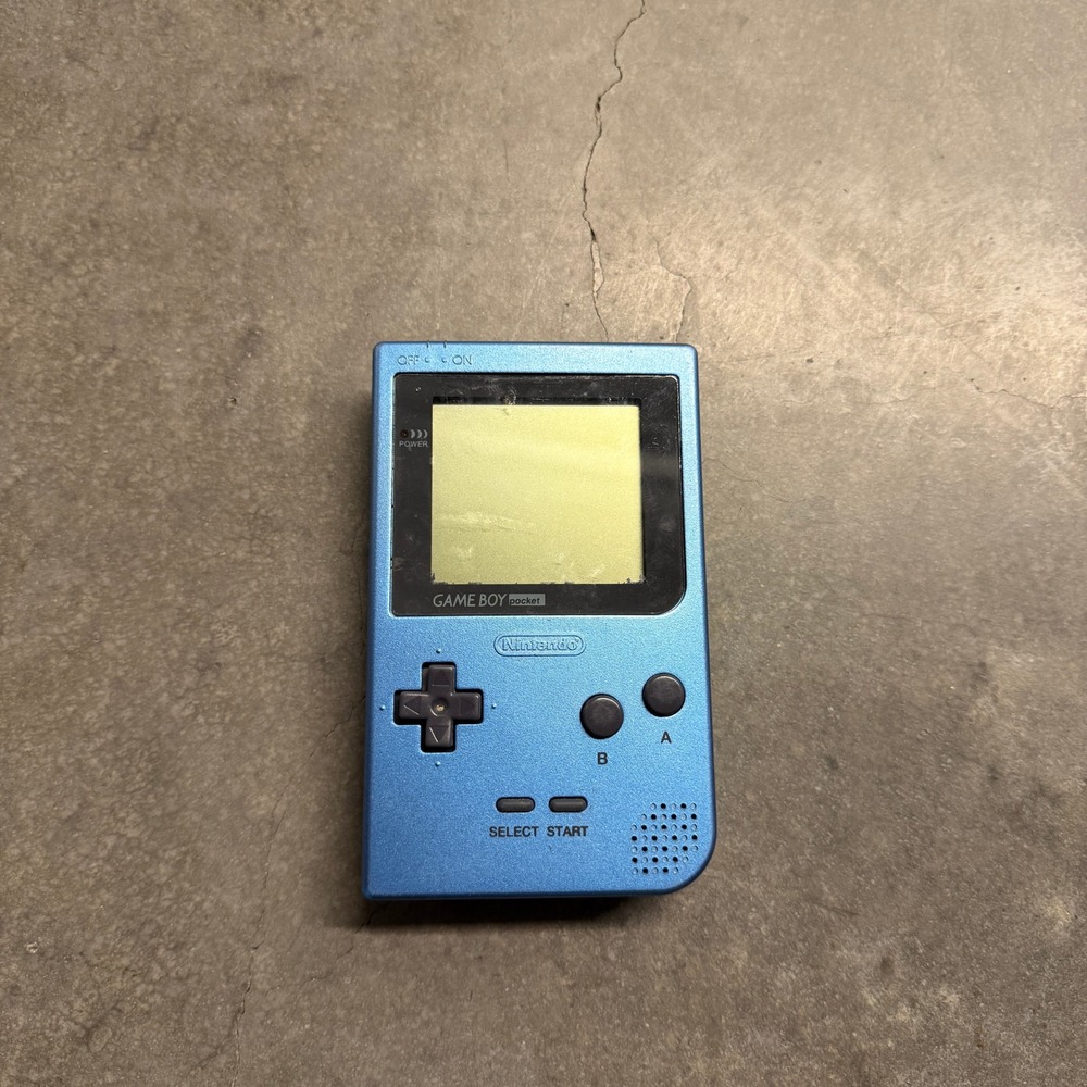 Nintendo Game Boy Pocket Ice Blue Handheld Console MGB-001 Retro Gaming